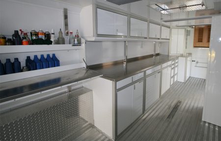 Aluminum Race Trailer Cabinets