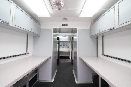 Lightweight Moduline Aluminum Cabinets In Specialty Vehicle