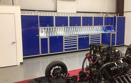 Moduline Blue ProII Garage Cabinets