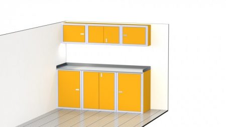 Enclosed Trailer Aluminum Cabinets for Storage