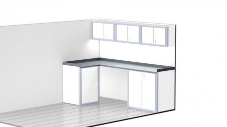 Aluminum Cabinet Storage for Enclosed Trailers