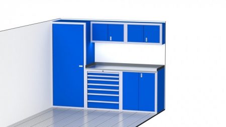 Wide Trailer and Vehicle Storage Combination Cabinets