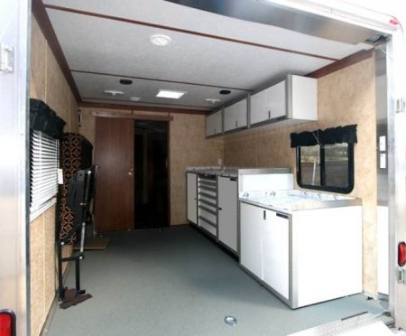 Trailer With Moduline Lightweight PROII™ Aluminum Cabinets