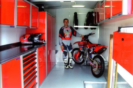 Mike Brown AMA National Champion Motocross Fun Mover With Moduline Lightweight PROII™ Aluminum Cabinets