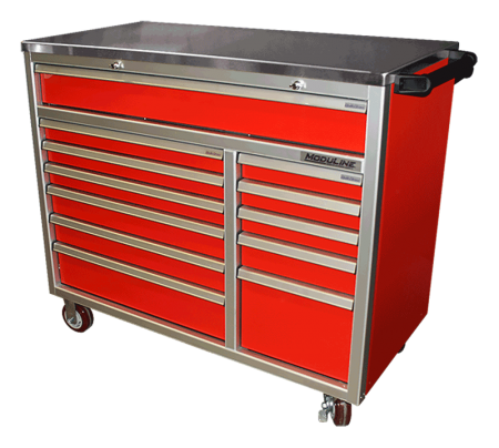 Mobile Aluminum Toolbox with Drawers