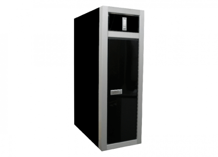 Narrow Aluminum Cabinet with Top Drawer