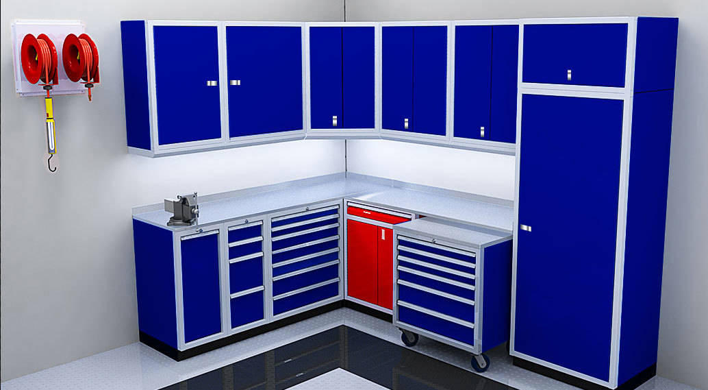 Metal Garage Aluminum Cabinet System
