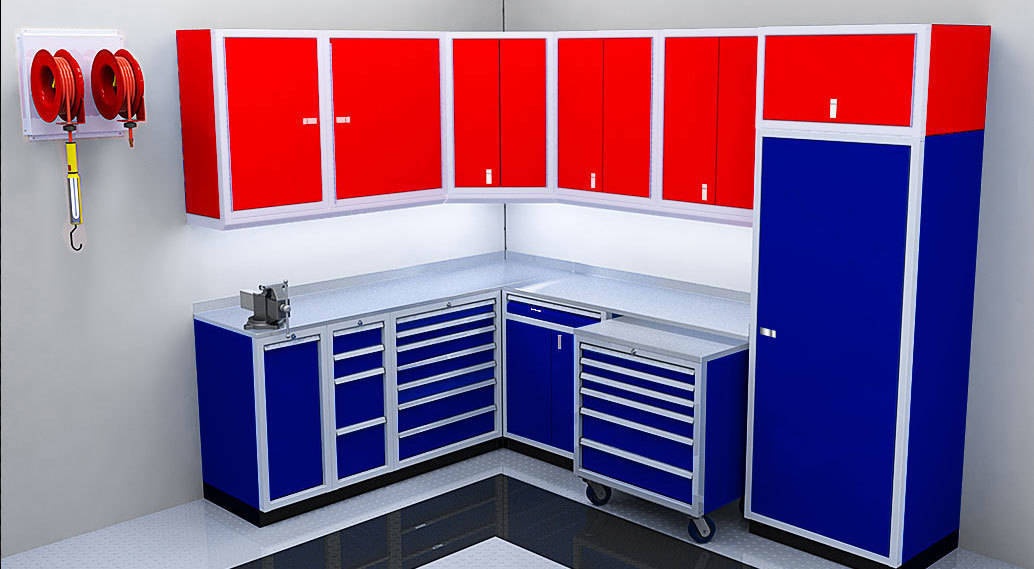 High End Aluminum Storage Cabinets for Walls & Corners