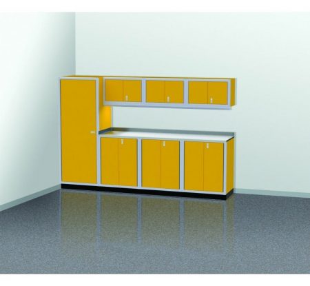 10' Wide ProII™ SERIES Garage And Shop Aluminum Cabinet Combination #PGC010-02X