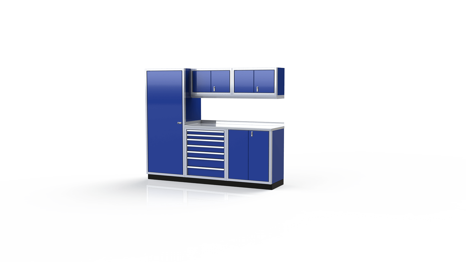 Moduline Blue Garage Cabinets PGC008-04X-MBL