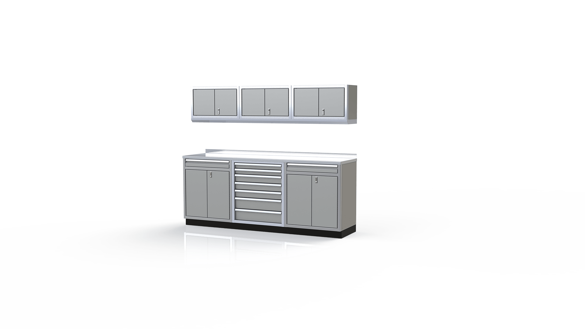 Light Gray Moduline Garage & Shop Cabinets PGC008-05X-LG