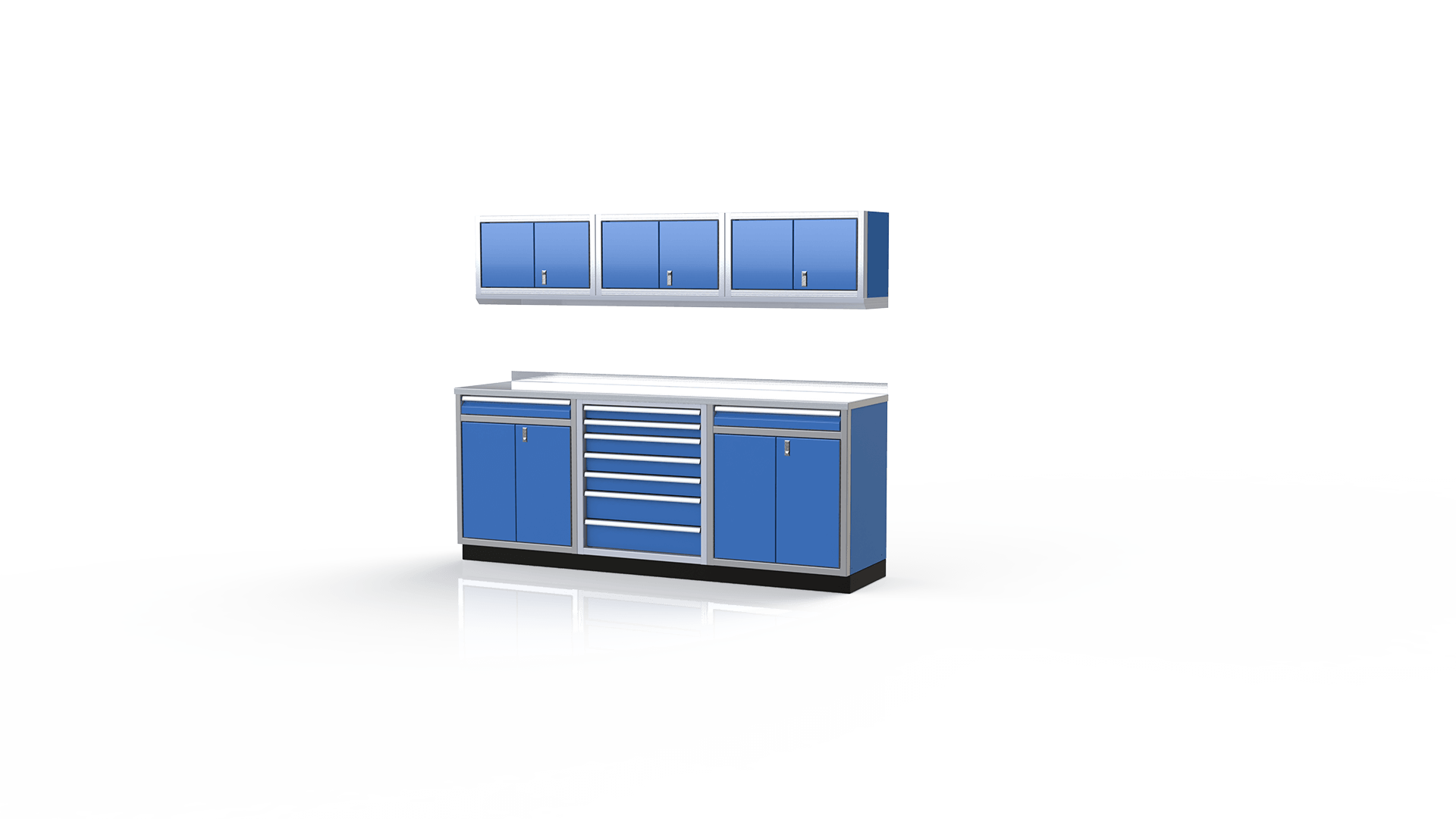 Royal Blue Moduline Garage & Shop Cabinets PGC008-05X-RB