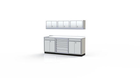 White Moduline Garage Cabinets PGC008-05X-W