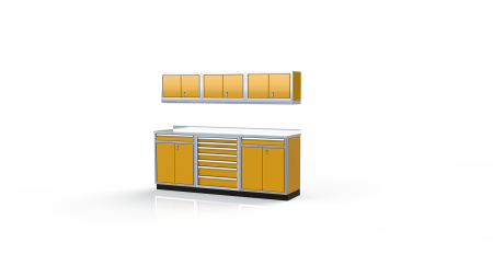 Yellow Moduline Garage & Shop Cabinets PGC008-05X-Y