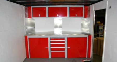 Race Enclosed Trailer Aluminum Cabinets