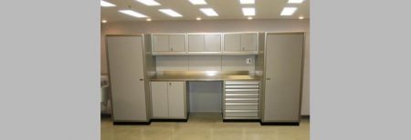 light gray cabinets