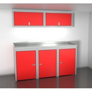 Sportsman trailer cabinets red aluminum