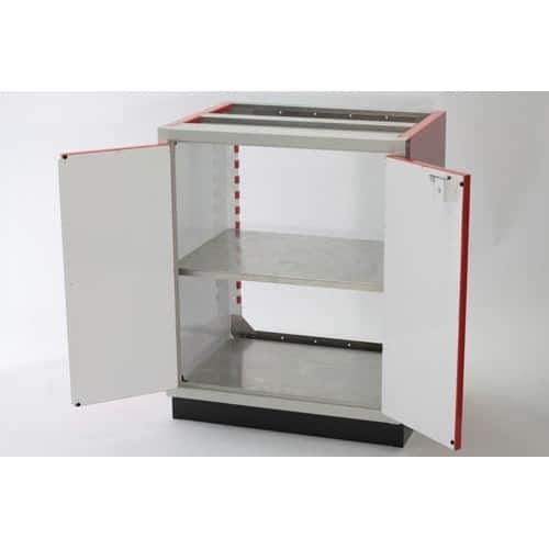 Adjustable 30x32 Aluminum PROII™ Storage Shelf in Cabinet