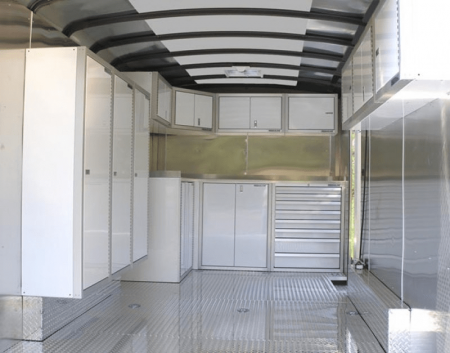 Aluminum Enclosed Trailer Lightweight Storage Cabinets