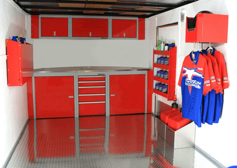 Trailer Storage Cabinets That Last And, V Nose Enclosed Trailer Shelving Ideas