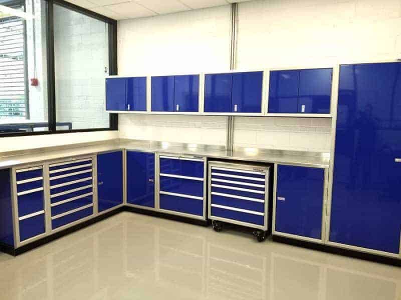 Blue Aluminum Cabinets & Mobile Tool Box
