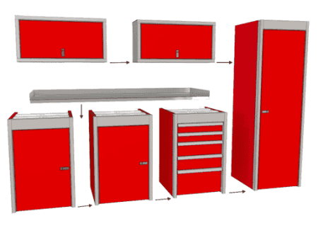 Moduline SportsmanII™ Cabinets are Modular and easy to install