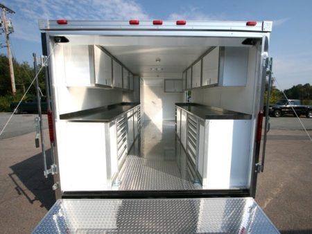 Countertops for Aluminum Cabinets in Enclosed Trailers