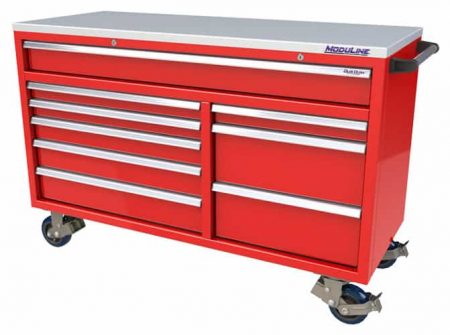 Red QuikDraw® 60" Aluminum Tool Box