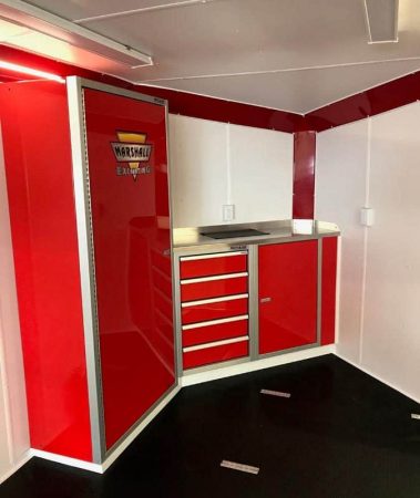 V-Nose Trailer with Moduline PROII™ Aluminum Cabinets