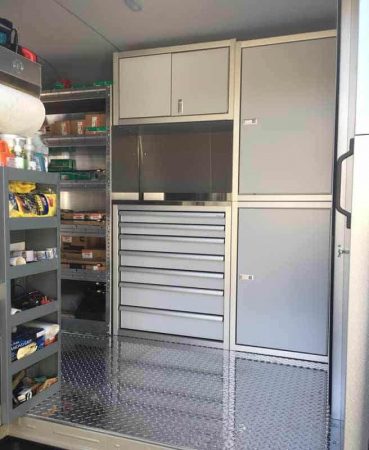 Mercedes Transit Van With Moduline PROII™ SERIES Aluminum Cabinets
