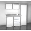 White 6 Foot Wide Sportsman II™ Cabinet Combination SPTC006-060