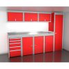 Red 10 Foot Wide Sportsman II™ Cabinet Combination SPTC010-030