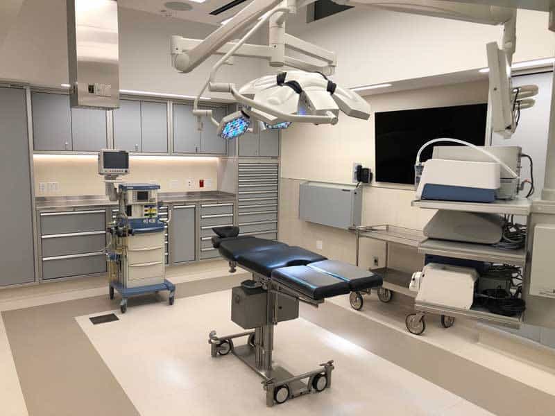 Operating Room with Moduline ProII™ Light Gray Aluminum Cabinets