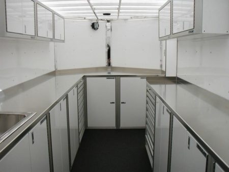 Aluminum Lightweight Enclosed Trailer Cabinet Systems
