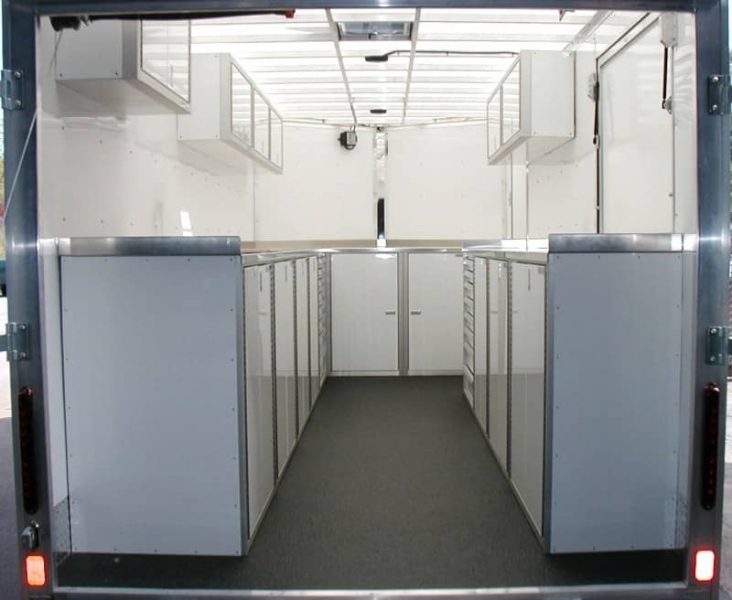 V-Nose Trailer Storage and Organization | Moduline Cabinets