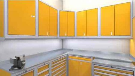 Yellow-Wall-Cabinets-above-Workbench