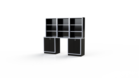 Black Moduline Garage & Shop Cabinets and Shelves PGC008-08X-B