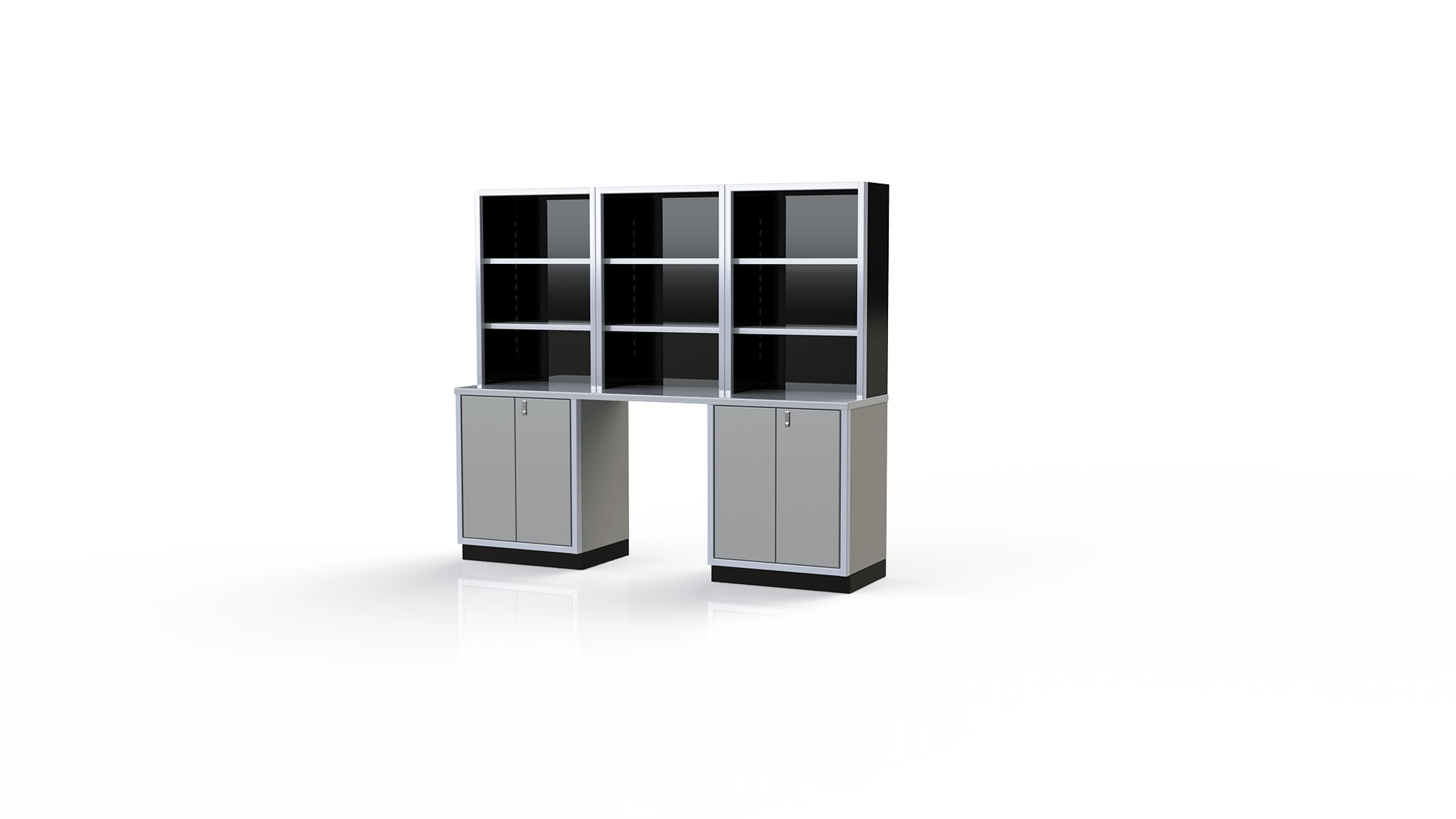 Light Gray Moduline Garage & Shop Cabinets and Shelves PGC008-08X-LG