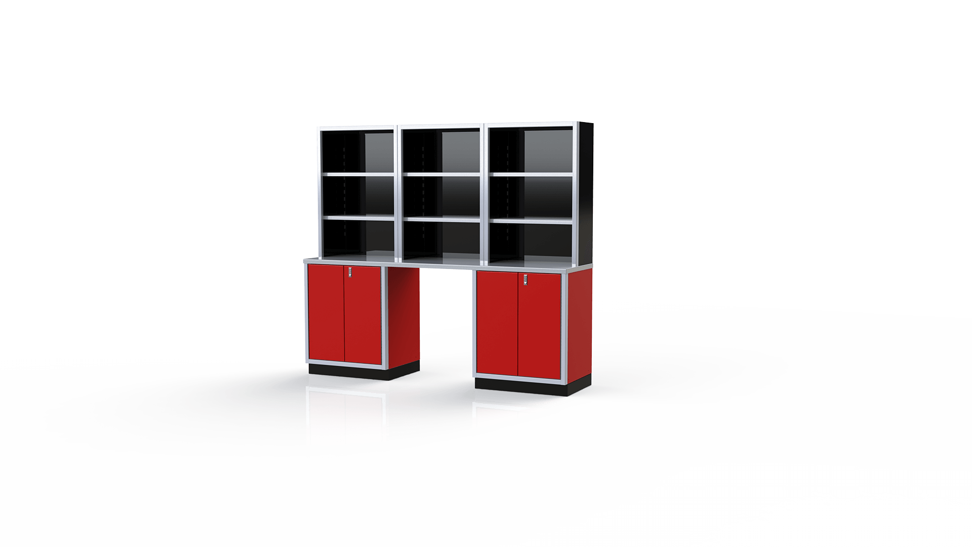 Red Moduline Garage & Shop Cabinets and Shelves PGC008-08X-R