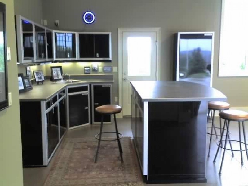Custom Kitchen Aluminum Metal Cabinets Durable 