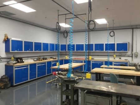 Moduline Military-Grade Aluminum Cabinets in Tool Workshop