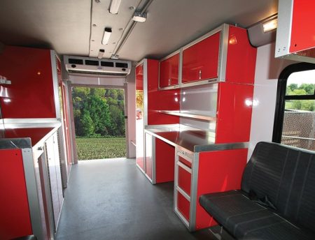 Van Upfit Military-Grade Lightweight Aluminum Cabinets