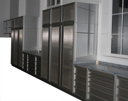 Mesh Door Cabinets for Laboratory Chemicals