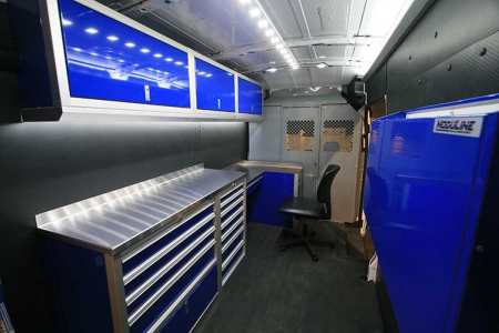 Sprinter Van with Workbench and Storage Upfit