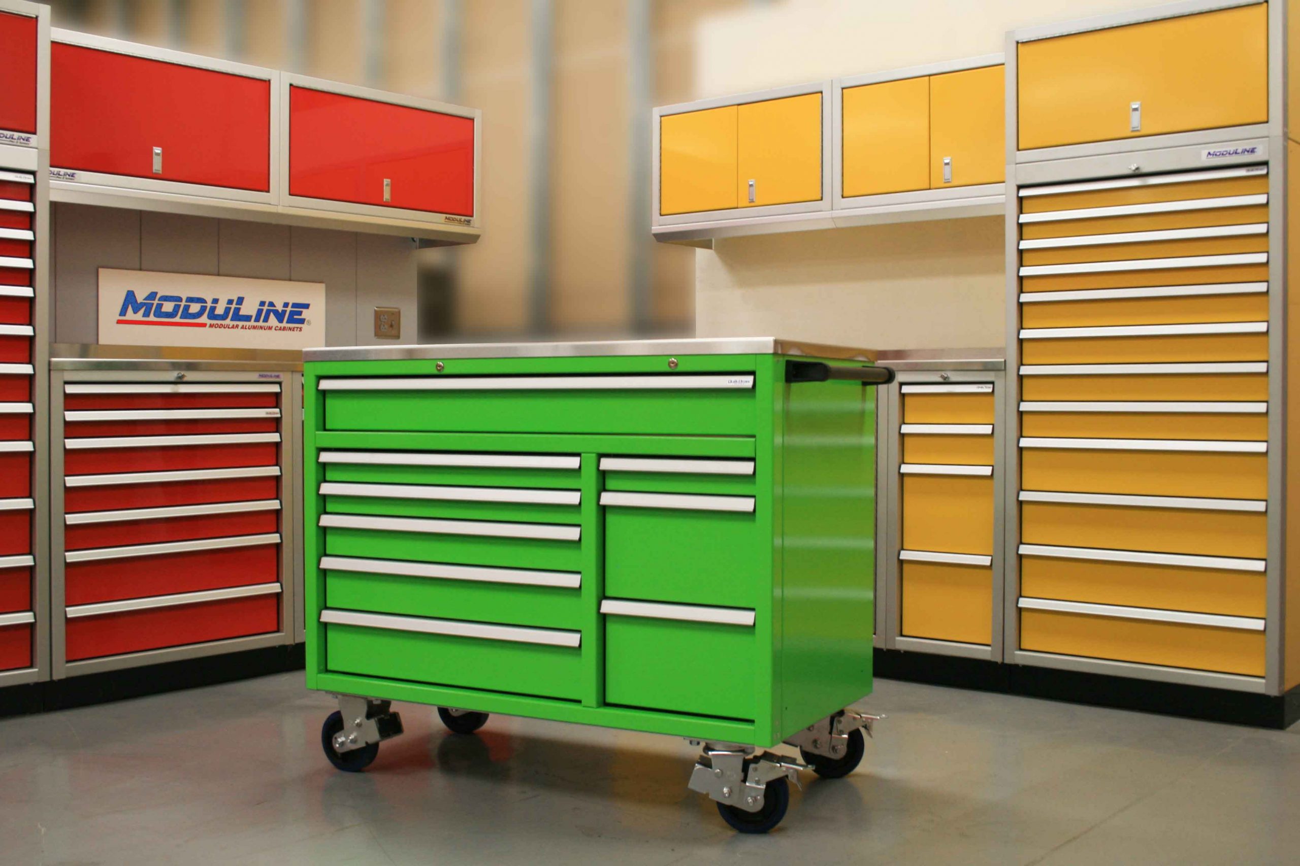 Lime Green QuikDraw® Rolling Toolbox