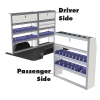 Upfit™ Series Aluminum Van Storage Package 108" Wide (Driver) & 60" Wide (Passenger) #UP10860-05