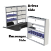Upfit™ Series Aluminum Van Storage Package 96" Wide (Driver) & 60" Wide (Passenger) #UP9660-06