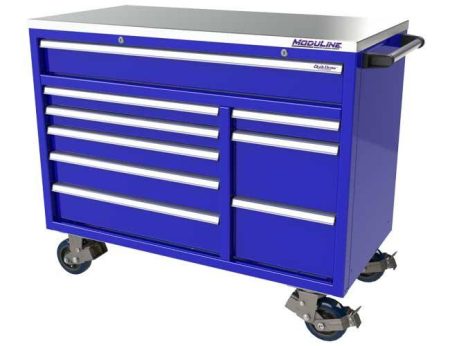 Moduline Blue QuikDraw® 48″ Aluminum Tool Box With Big Drawer