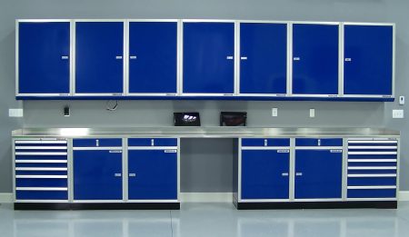 Moduline Blue ProII Series Shop Cabinets