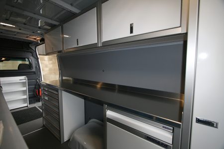 Moduline White Aluminum Cabinets In Sprinter